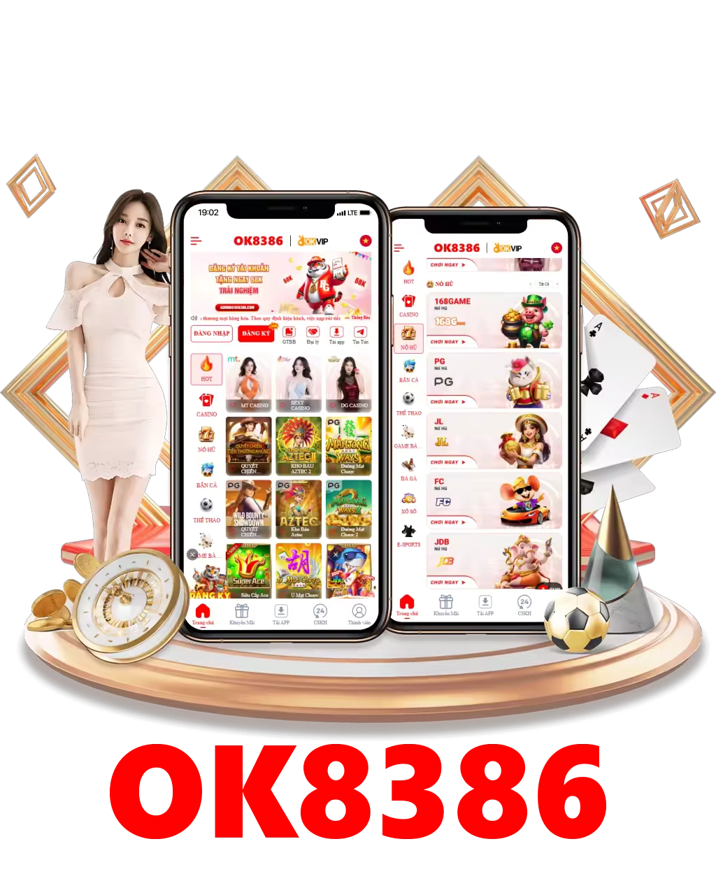 Dịch vụ ứng dụng OK8386 trên di động